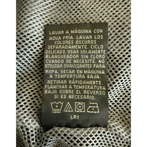 Vtg Starter Windbreaker Track Jacket Men’s Large Black Gray Lightweight Y2K - Picture 9 of 11